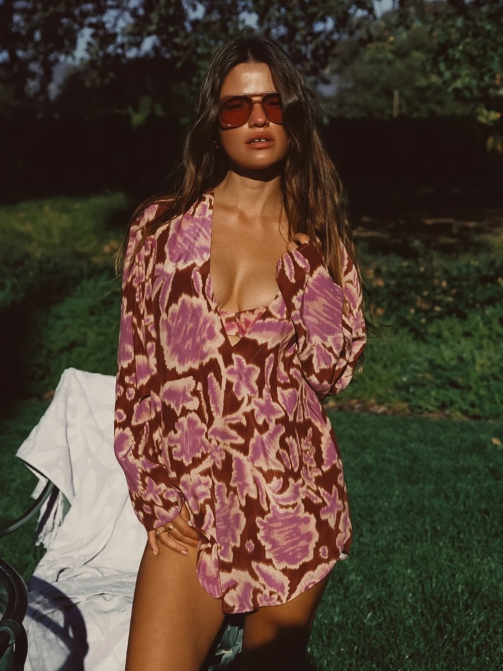 SKATIE LILY TUNIC - MARMONT Women's Swim Cover-Up Shirt Size Small